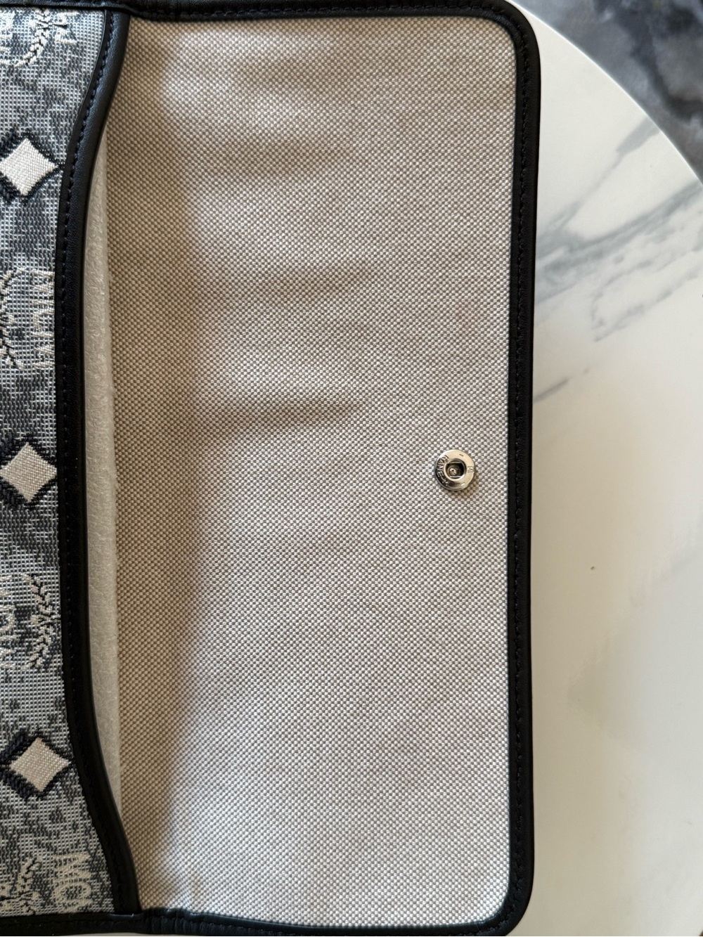 MCM Large Logo Monogram Tote in Gray and Black - Picture 16 of 16